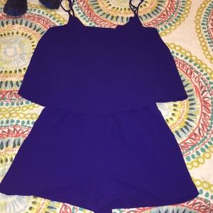Royal blue romper